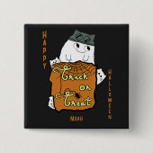 Niedliches Halloween Boo - Trick oder Treat Hallow Button (Vorderseite)