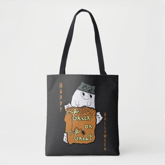 Niedliches Halloween Boo - Trick oder Treat Hallow Tasche (Vorderseite)