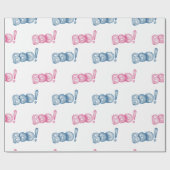 Niedliches Halloween-Bootwrapping-Papier Geschenkpapier (Flach)