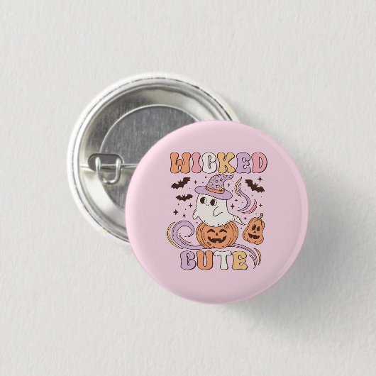 Niedliches Halloween Button (Vorne & Hinten)