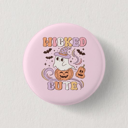 Niedliches Halloween Button (Vorderseite)