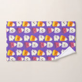 Niedliches Halloween-Candy und Ghost-Muster Badhandtuch Set (Handtuch)