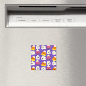 Niedliches Halloween-Candy und Ghost-Muster Magnet (In Situ (Geschirrspüler))