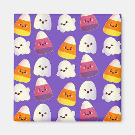 Niedliches Halloween-Candy und Ghost-Muster Magnet