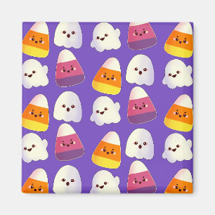 Niedliches Halloween-Candy und Ghost-Muster Magnet