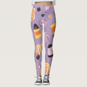 Niedliches Halloween Candycorn Leggings (Vorderseite)
