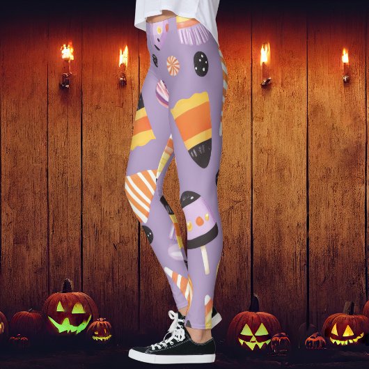 Niedliches Halloween Candycorn Leggings