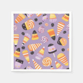 Niedliches Halloween Candycorn Serviette (Vorderseite)