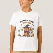 Niedliches Halloween Capybara: Just Chillin" mit m T-Shirt (Vorderseite)
