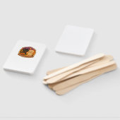 Niedliches Halloween Cat and Mummy Embroidery Patc Fächer (Non-assembled)