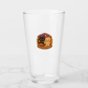 Niedliches Halloween Cat and Mummy Embroidery Patc Glas