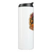 Niedliches Halloween Cat and Mummy Embroidery Patc Thermosbecher (Nach links gedreht)