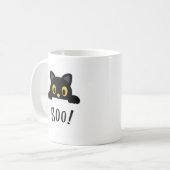 Niedliches Halloween Cat Coffee Tasse Design (Vorderseite Links)
