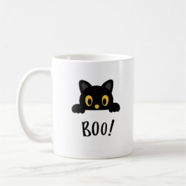 Niedliches Halloween Cat Coffee Tasse Design