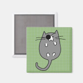 Niedliches Halloween-Cat-Kostüm Magnet (Vorderseite/Rückseite)