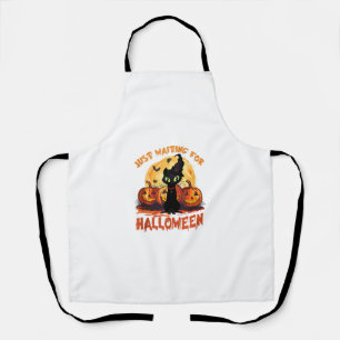 Niedliches Halloween Cat Shirt - Trick oder Treat Schürze