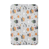 Niedliches Halloween-Cats- und Geistermuster Badematte (Vorderseite Vertikal)