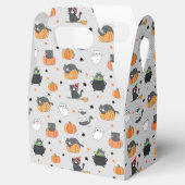 Niedliches Halloween-Cats- und Geistermuster Geschenkschachtel (Geöffnet)