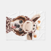 Niedliches Halloween Chihuahua Fleece Blanket (Vorderseite (Horizontal))