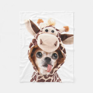 Niedliches Halloween Chihuahua Fleece Blanket