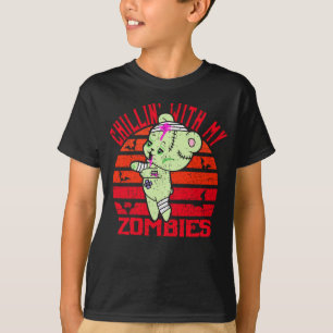 Niedliches Halloween Chillin' mit meinem Zombies-T T-Shirt