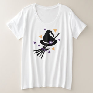 Niedliches Halloween-Confetti-Kostüm-Party Große Größe T-Shirt