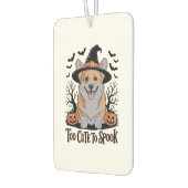 Niedliches Halloween Corgi in Hexenhut Autolufterfrischer (Links)