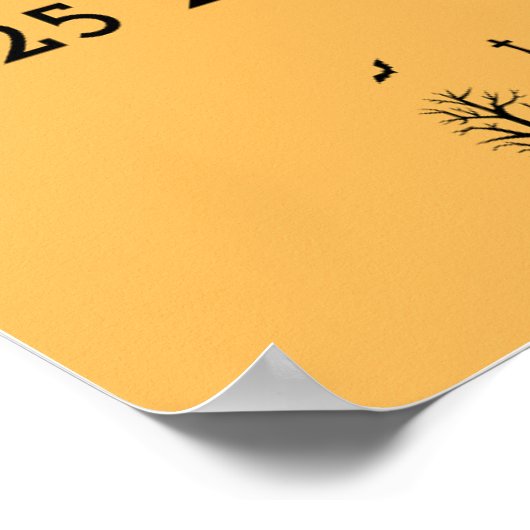 Niedliches Halloween Countdown Poster (Ecke)