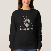 Niedliches Halloween Creep It Real Sweatshirt (Vorderseite)