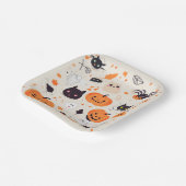 Niedliches Halloween-Critter-Party Pappteller (Gewinkelt)