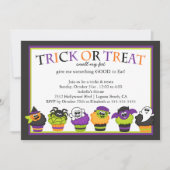 Niedliches Halloween Cupcakes Kids Kostüm Party Einladung (Vorderseite)