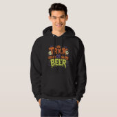 Niedliches Halloween-Design für Trick oder Bier Hoodie (Vorne ganz)
