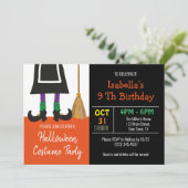 Niedliches Halloween Einladung (Stehend Vorderseite)