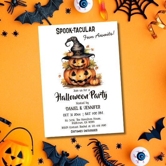Niedliches Halloween Einladung