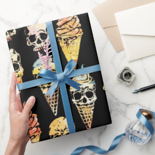 Niedliches Halloween-Eis Geschenkpapier