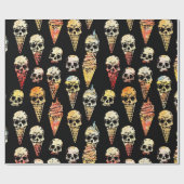 Niedliches Halloween-Eis Geschenkpapier (Flach)