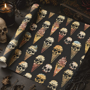 Niedliches Halloween-Eis Geschenkpapier