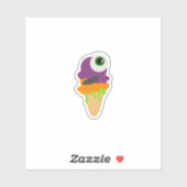 Niedliches Halloween Eiscreme Aufkleber (Blatt)