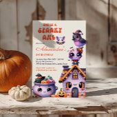 Niedliches Halloween erster Geburtstag Einladung