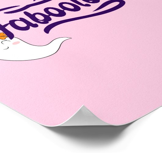 Niedliches Halloween, fabooles, Niedliches Gespens Poster (Ecke)