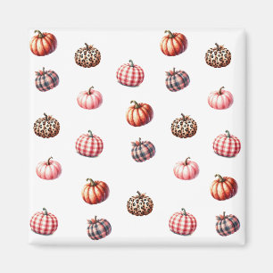 niedliches Halloween/Fall Kürbismuster Magnet
