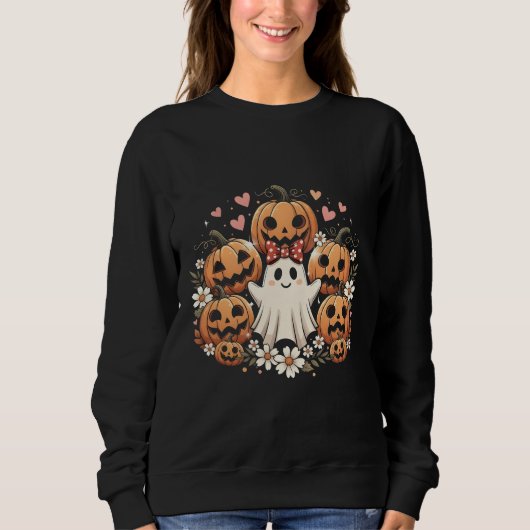 Niedliches Halloween-Familiendesign Sweatshirt (Vorderseite)