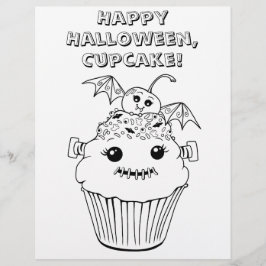 Niedliches Halloween-Farbblatt