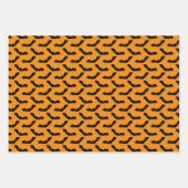 Niedliches Halloween-Flechtmuster Geschenkpapier Set (Vorderseite 3)