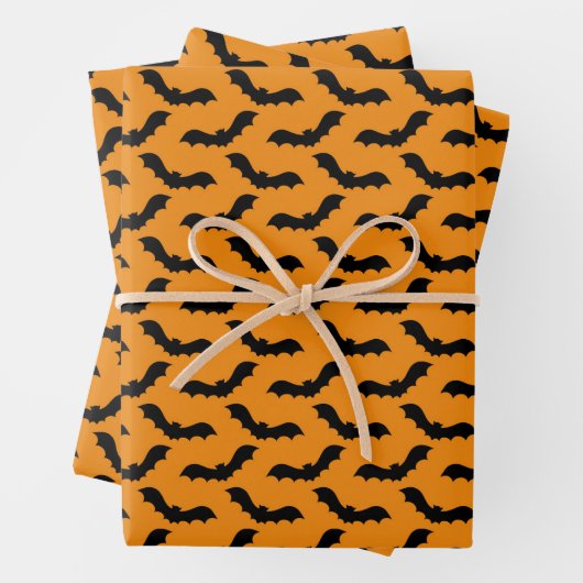 Niedliches Halloween-Flechtmuster Geschenkpapier Set (Beispiel)