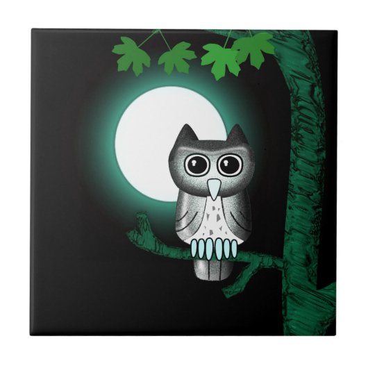 Niedliches Halloween Fliese (Vorderseite)