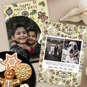 Niedliches Halloween-Foto Feiertagskarte