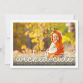 Niedliches Halloween-Foto Karte (Vorderseite)