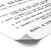 Niedliches Halloween Game Boo Neighbour Game Sign Poster (Ecke)