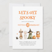 Niedliches Halloween-Geburtstagskind-Party Einladung (Vorderseite)